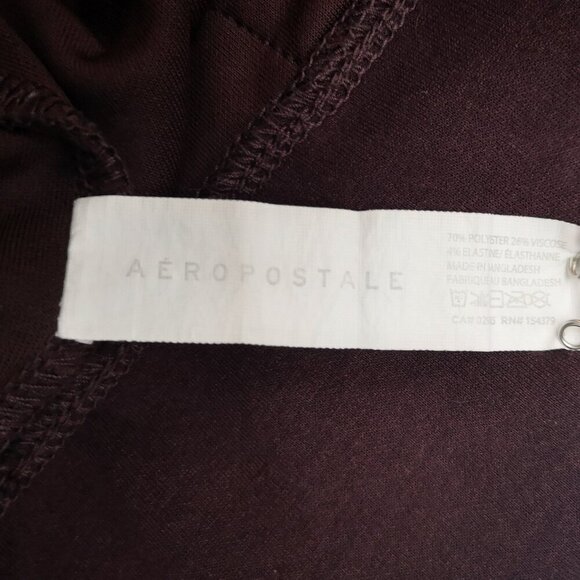 Aeropostale Men's Size Medium Burgundy Drawstring Scuba Hoodie - Picture 4 of 11
